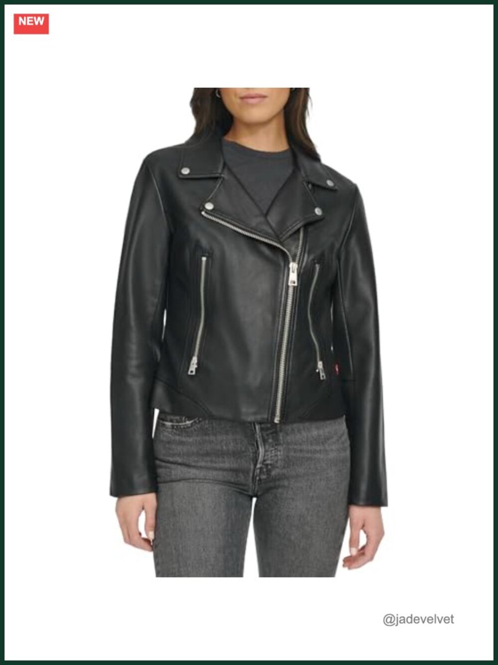 Vegan Leather Moto Jacket Asymmetrical Zip Snap Lapels Women's